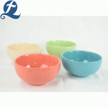 High quality round cheap creative restaurant ceramic noodle bowl